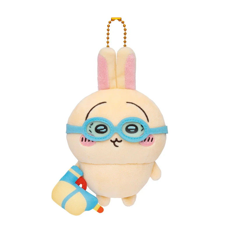Gray Parka Service Chiikawa: Chiikawa Goggle Plush Mascot Keychain: Usagi - Kidultverse