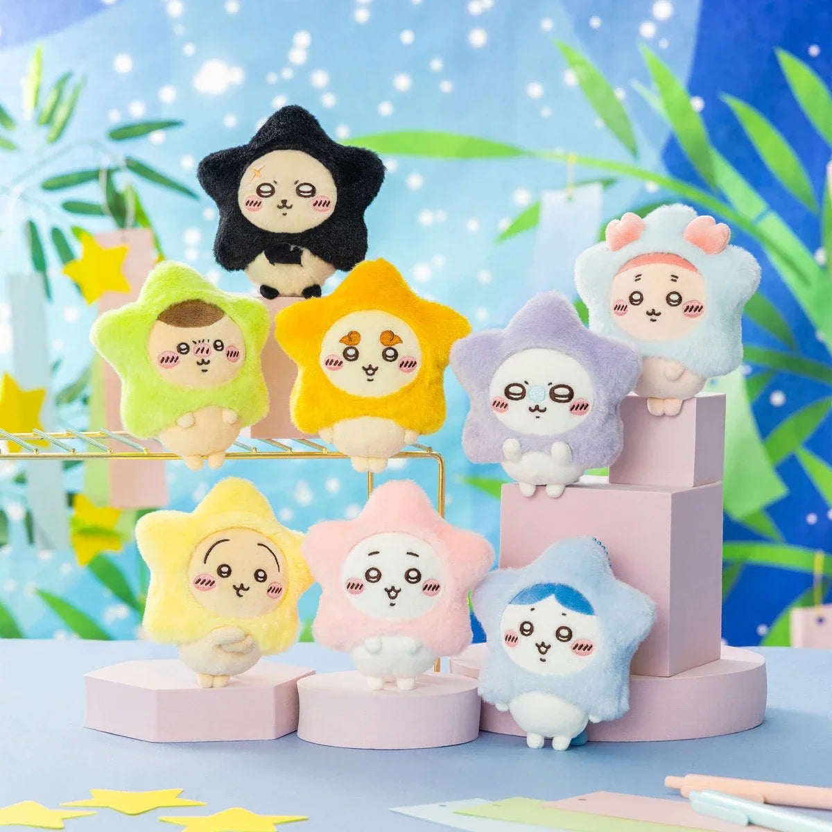Gray Parka Service Chiikawa: Chiikawa When You Wish Upon a Star Plush Mascot Keychain: Usagi - Kidultverse