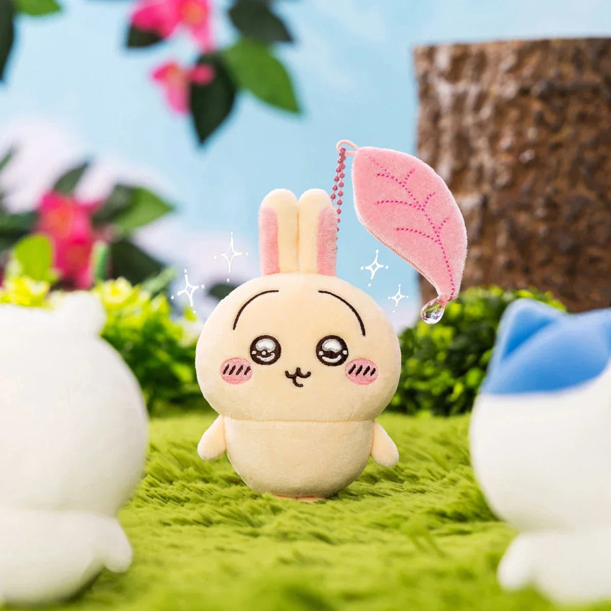 Gray Parka Service Chiikawa: Clear-Eyed Plush Mascot Keychain: Usagi - Kidultverse