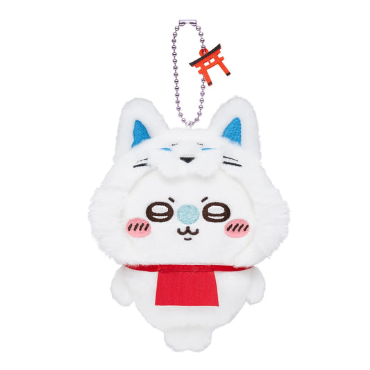 Gray Parka Service Chiikawa: Fushimi Inari Mogumogu Honpo Limited Plush Keychain: Momonga (CHGS-0130) - Kidultverse