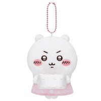 Gray Parka Service Chiikawa: Mogumogu Honpo Limited Staff Plush Mascot Keychain: Chiikawa (CHGS-0135) - Kidultverse