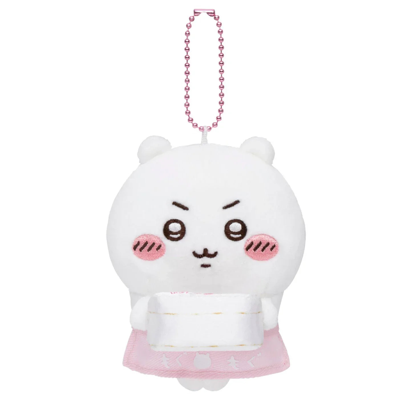 Gray Parka Service Chiikawa: Mogumogu Honpo Limited Staff Plush Mascot Keychain: Chiikawa (CHGS-0135) - Kidultverse