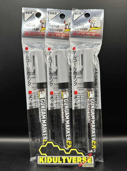 GSI Creos Mr Hobby Gundam Marker EX XGM-100 Plating Silver - Kidultverse