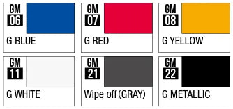 GSI Creos Mr Hobby Gundam Marker GMS-105 Basic Set - Kidultverse