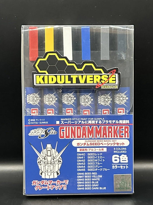 GSI Creos Mr Hobby Gundam Marker GMS-109 Gundam Seed Basic Set - Kidultverse