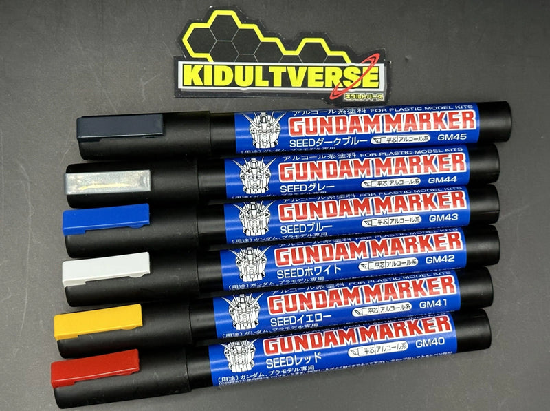 GSI Creos Mr Hobby Gundam Marker GMS-109 Gundam Seed Basic Set - Kidultverse