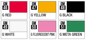 GSI Creos Mr Hobby Gundam Marker GMS-110 Fine Edge Set 1 - Kidultverse