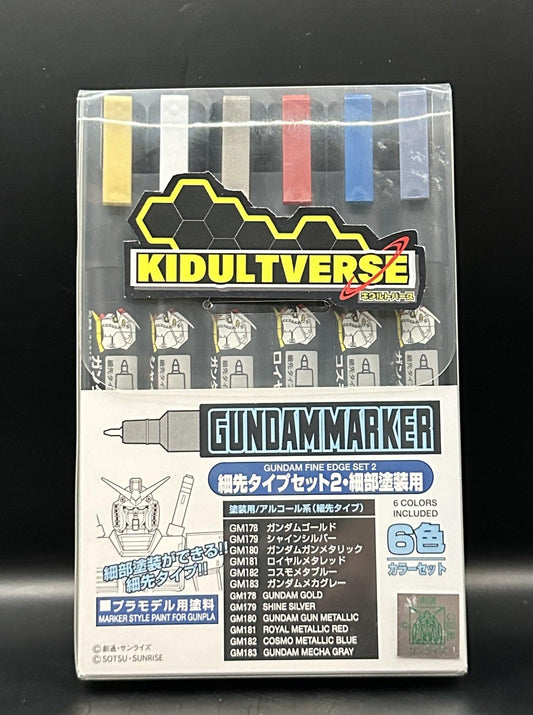 GSI Creos Mr Hobby Gundam Marker GMS-126 Fine Edge Set 2 - Kidultverse