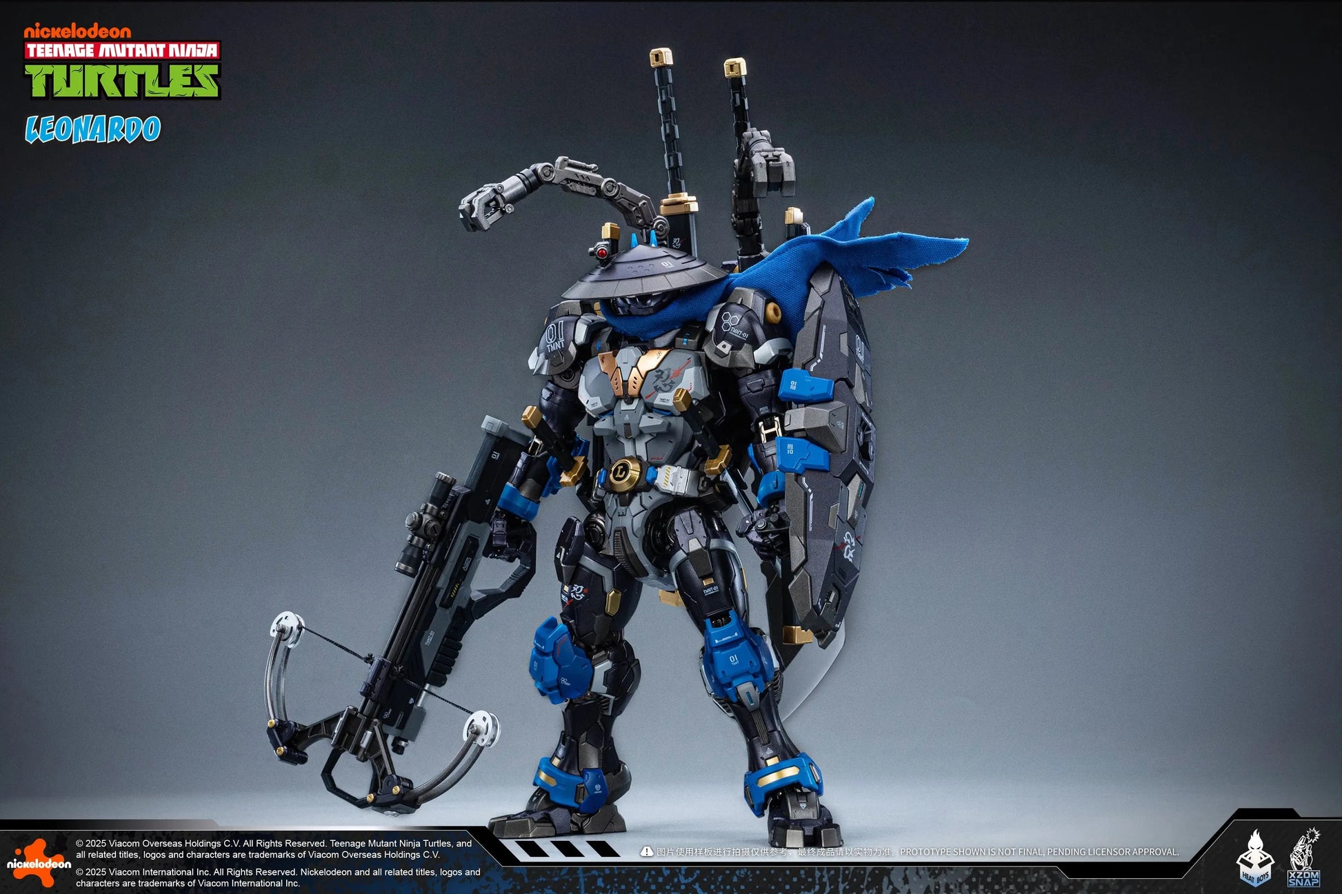 HeatBoys Teenage Mutant Ninja Turtles (TMNT) Leonardo Mecha Robot Action Figure [40th Anniversary Ver.] - Kidultverse