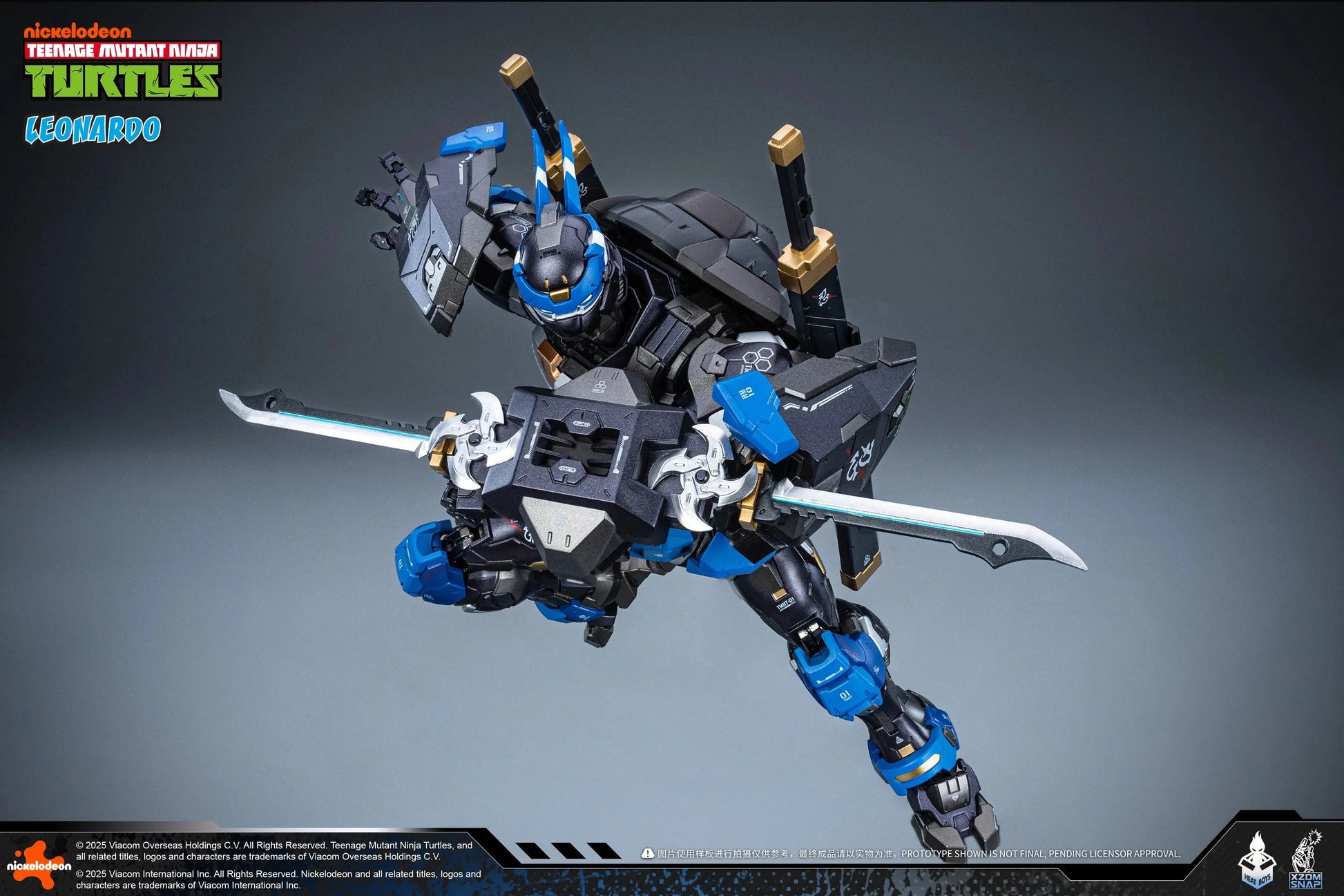 HeatBoys Teenage Mutant Ninja Turtles (TMNT) Leonardo Mecha Robot Action Figure [40th Anniversary Ver.] - Kidultverse
