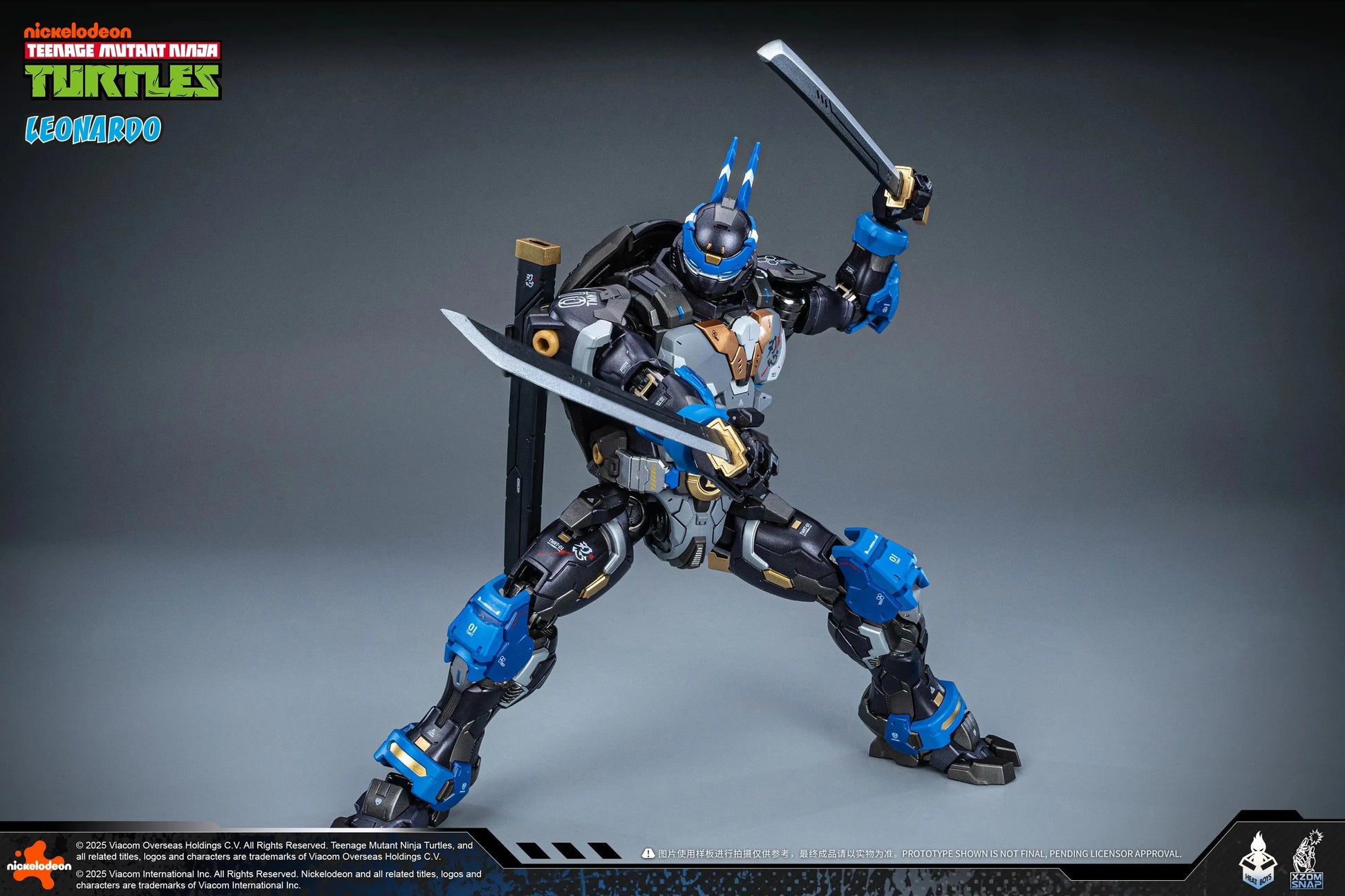 HeatBoys Teenage Mutant Ninja Turtles (TMNT) Leonardo Mecha Robot Action Figure [40th Anniversary Ver.] - Kidultverse