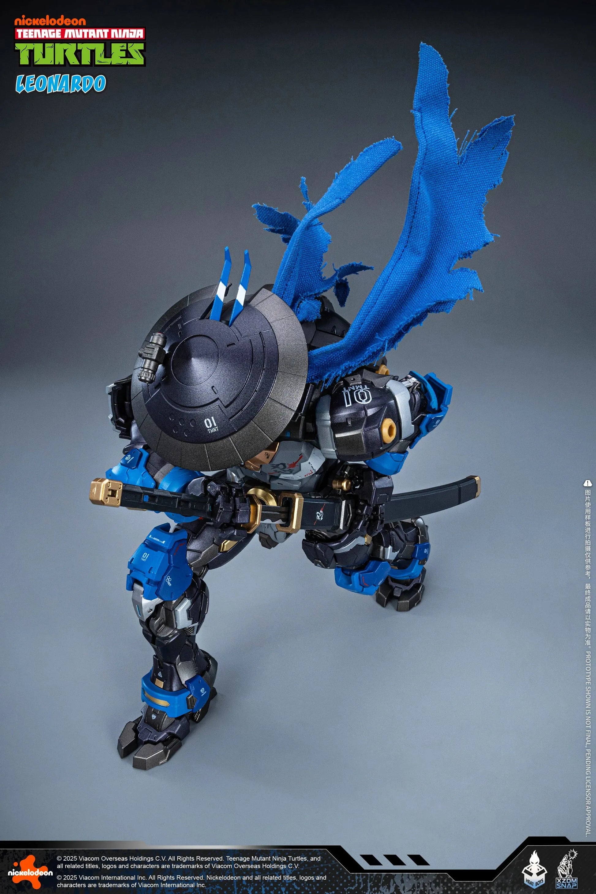 HeatBoys Teenage Mutant Ninja Turtles (TMNT) Leonardo Mecha Robot Action Figure [40th Anniversary Ver.] - Kidultverse