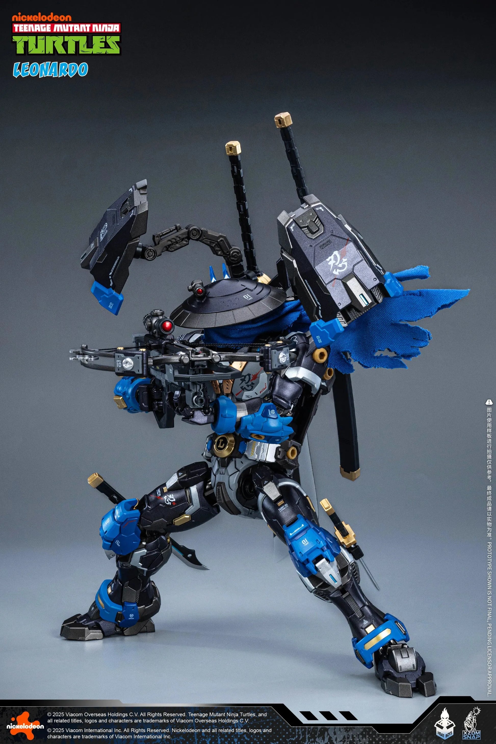 HeatBoys Teenage Mutant Ninja Turtles (TMNT) Leonardo Mecha Robot Action Figure [40th Anniversary Ver.] - Kidultverse