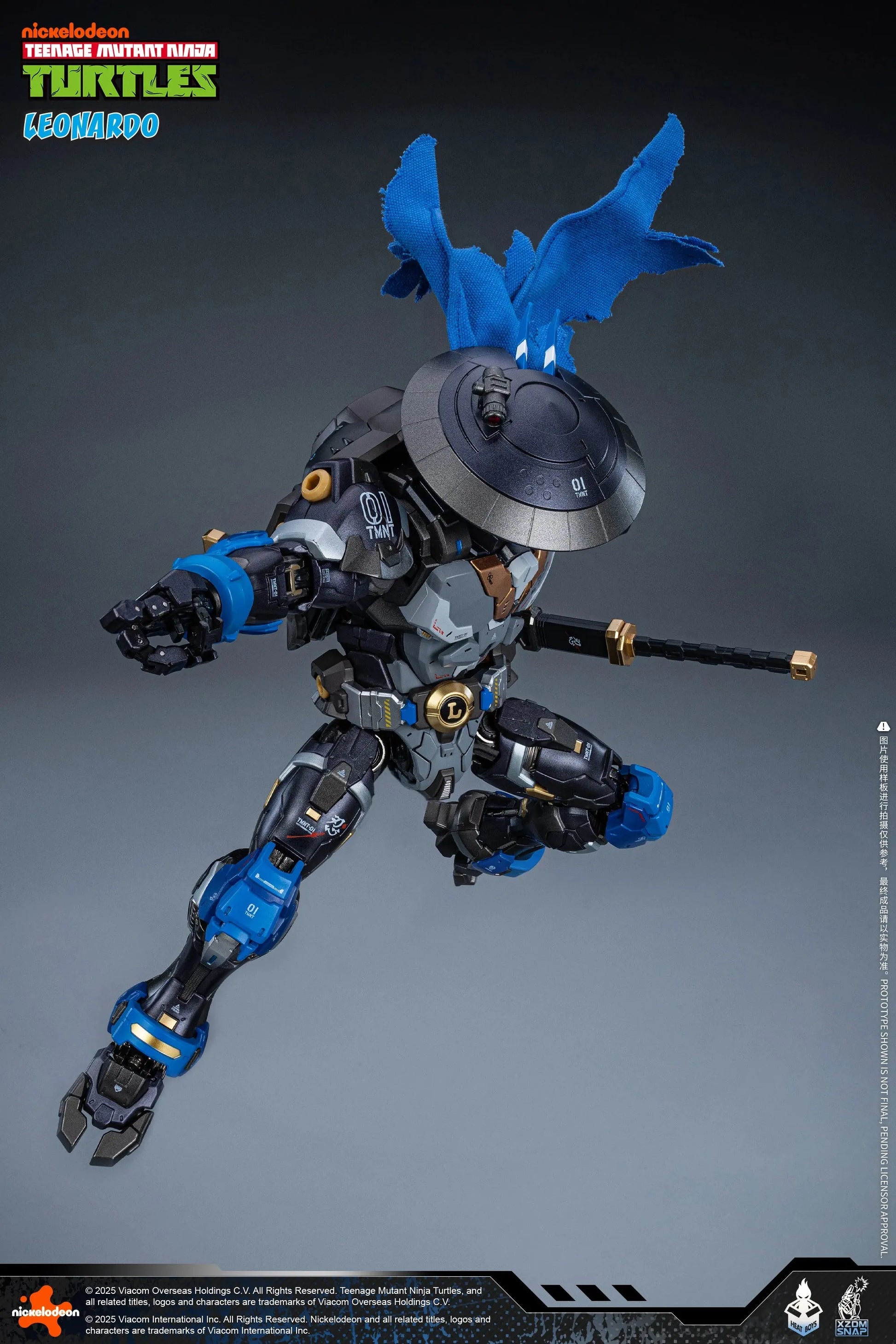 HeatBoys Teenage Mutant Ninja Turtles (TMNT) Leonardo Mecha Robot Action Figure [40th Anniversary Ver.] - Kidultverse