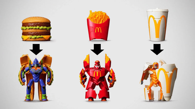 McDonald's McDonald's x Evangelion Collaboration Miraculous Transformation Figure - Kidultverse