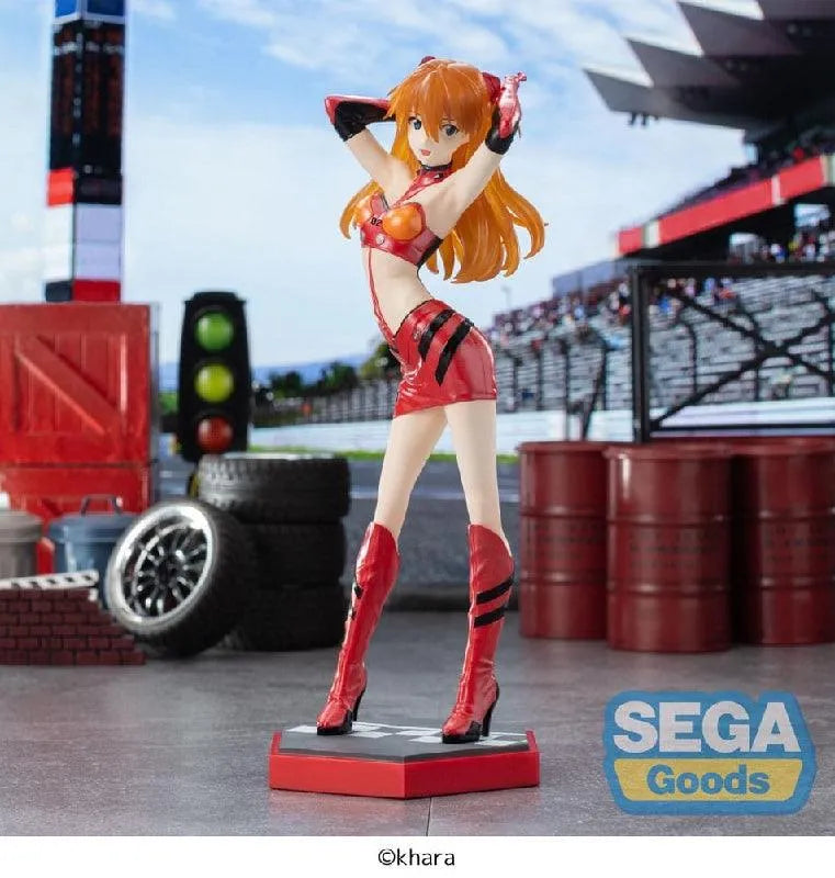 Sega Goods Evangelion: Luminasta Figure: Racing Asuka Shikinami Langley Pit Walk - Kidultverse