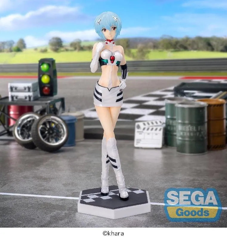 Sega Goods Evangelion: Luminasta Figure: Racing Rei Ayanami Pit Walk - Kidultverse