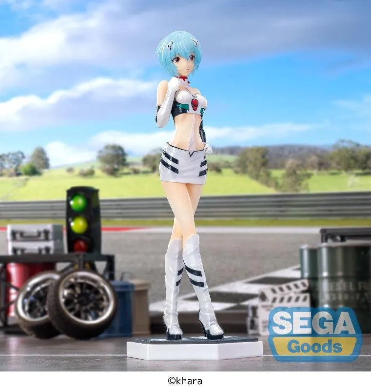 Sega Goods Evangelion: Luminasta Figure: Racing Rei Ayanami Pit Walk - Kidultverse