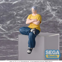 PM Perching Figure: Taro Sakamoto Serious Ver. – seated on clear display block, arms crossed