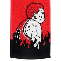 Shueisha Slam Dunk: Mera Mera Towel: Hanamichi & Rukawa [Red] - Kidultverse