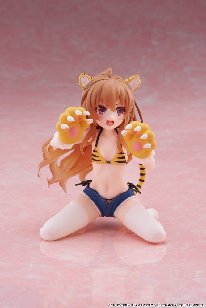 Toradora!: Desktop Cute: Taiga Aisaka [Tiger Costume Swimwear Ver.]