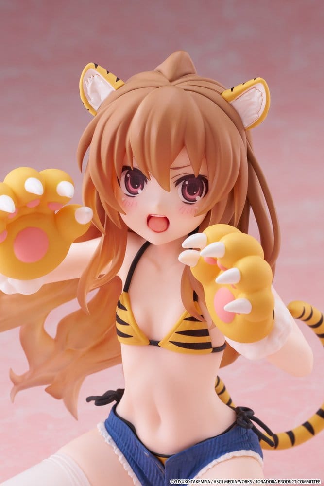 Toradora!: Desktop Cute: Taiga Aisaka [Tiger Costume Swimwear Ver.]