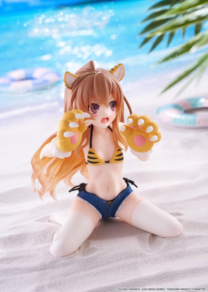 Toradora!: Desktop Cute: Taiga Aisaka [Tiger Costume Swimwear Ver.]
