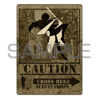 Attack on Titan: Survey Corps Crossing Caution Water Resistant Sticker