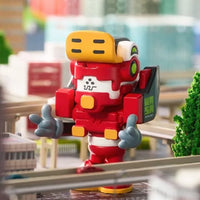 Evangelion X WASA EVA206 Blind Box Figure – three-quarter view on city diorama
