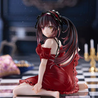 Date A Live V PVC Statue Desktop Cute Figure Kurumi Tokisaki Nightwear Ver. Renewal 13 cm