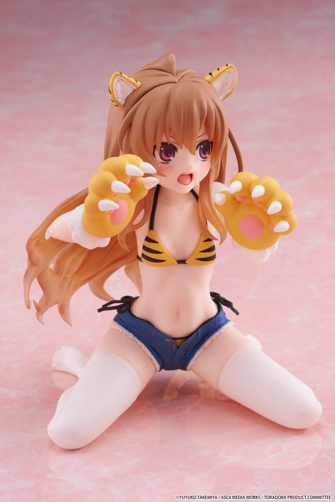 Toradora!: Desktop Cute: Taiga Aisaka [Tiger Costume Swimwear Ver.]