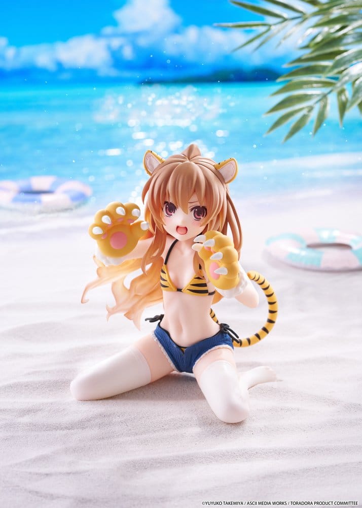 Toradora!: Desktop Cute: Taiga Aisaka [Tiger Costume Swimwear Ver.]