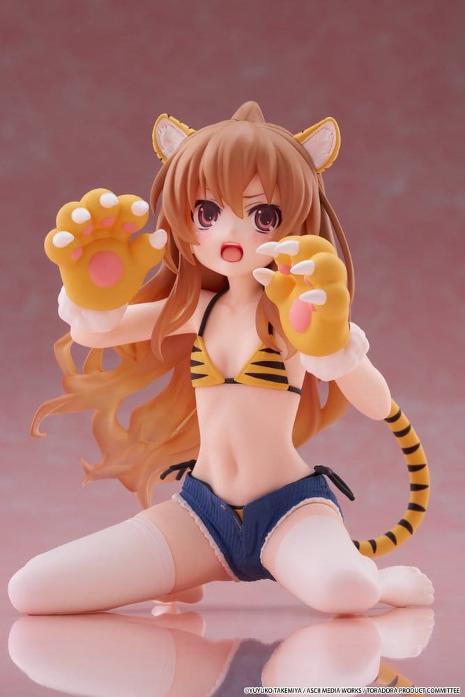 Toradora!: Desktop Cute: Taiga Aisaka [Tiger Costume Swimwear Ver.]